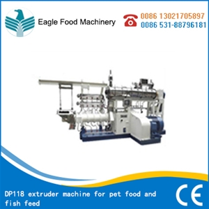 DP118 extruder machine for pet food and fish feed